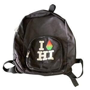 Volcom Stone Backpack Rasta Stripe Black Canvas Skate Bag Unisex
